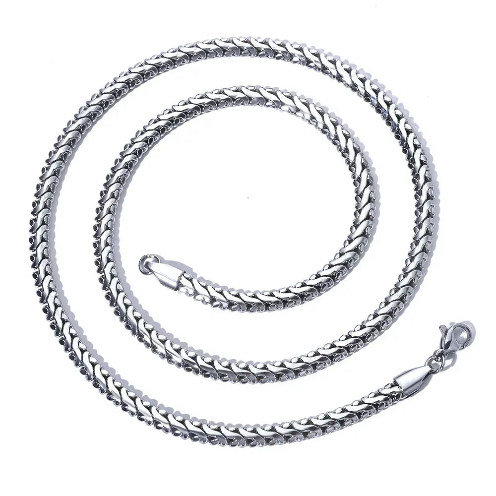 Custom 4mm Slim Stainless Steel Cuban Chain | Minimalist Gold Chain for Rapper | Caratix - CaratixJewelry