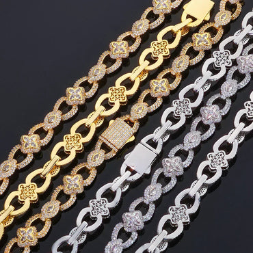Custom 11mm Infinite 8-Link Necklace | Premium Gold Chain for Rapper | Caratix - CaratixJewelry