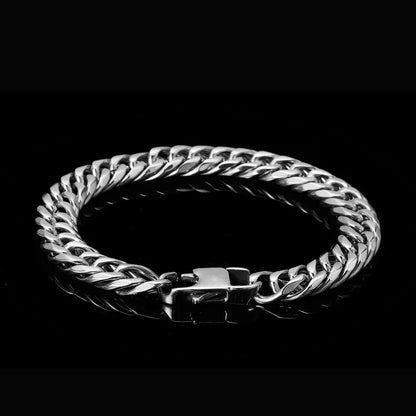 Hip Hop Stainless Steel Cuban Chain Bracelet for Men Caratix - CaratixJewelry
