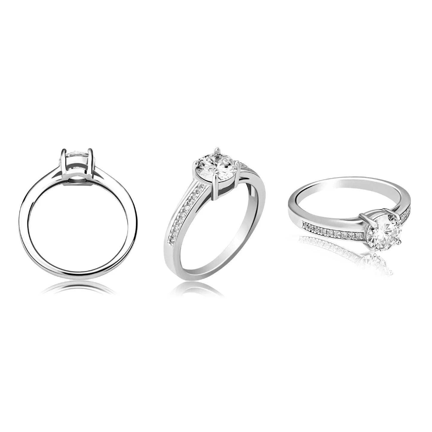 D Color VVS1 Moissanite Ring | S925 Sterling Silver | Caratix