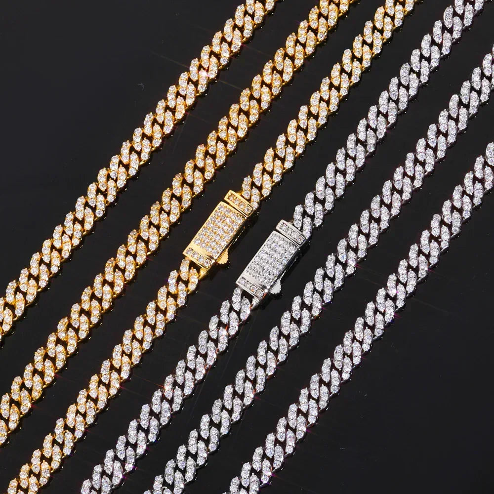 Custom 6mm Single-Row Iced Cuban Bracelet | Rapper Iced Out Chain - CaratixJewelry