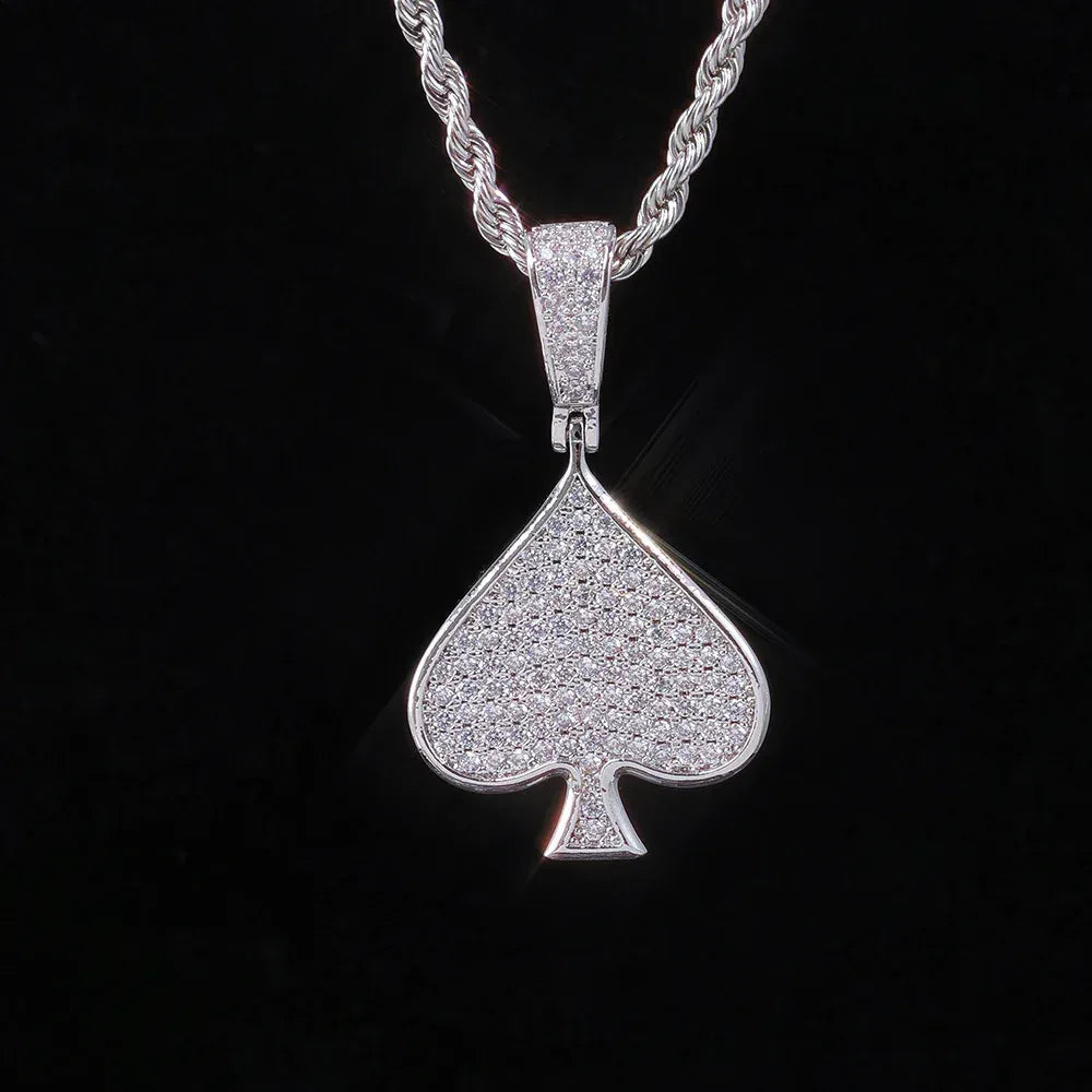 Heart Zircon Custom Chain Pendant Hip Hop Necklace for Men & Women | Caratix Jewelry - CaratixJewelry