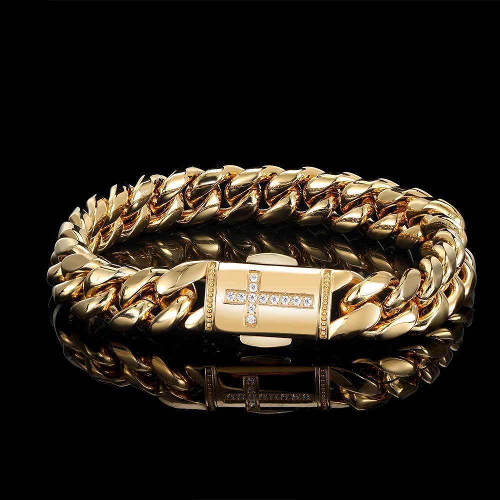 Miami Cuban Link Stainless Steel Bracelet for Men | Caratix - CaratixJewelry