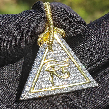Iced Out Symbol Pendant | CZ Hip Hop Bling Unisex Streetwear Jewelry - CaratixJewelry
