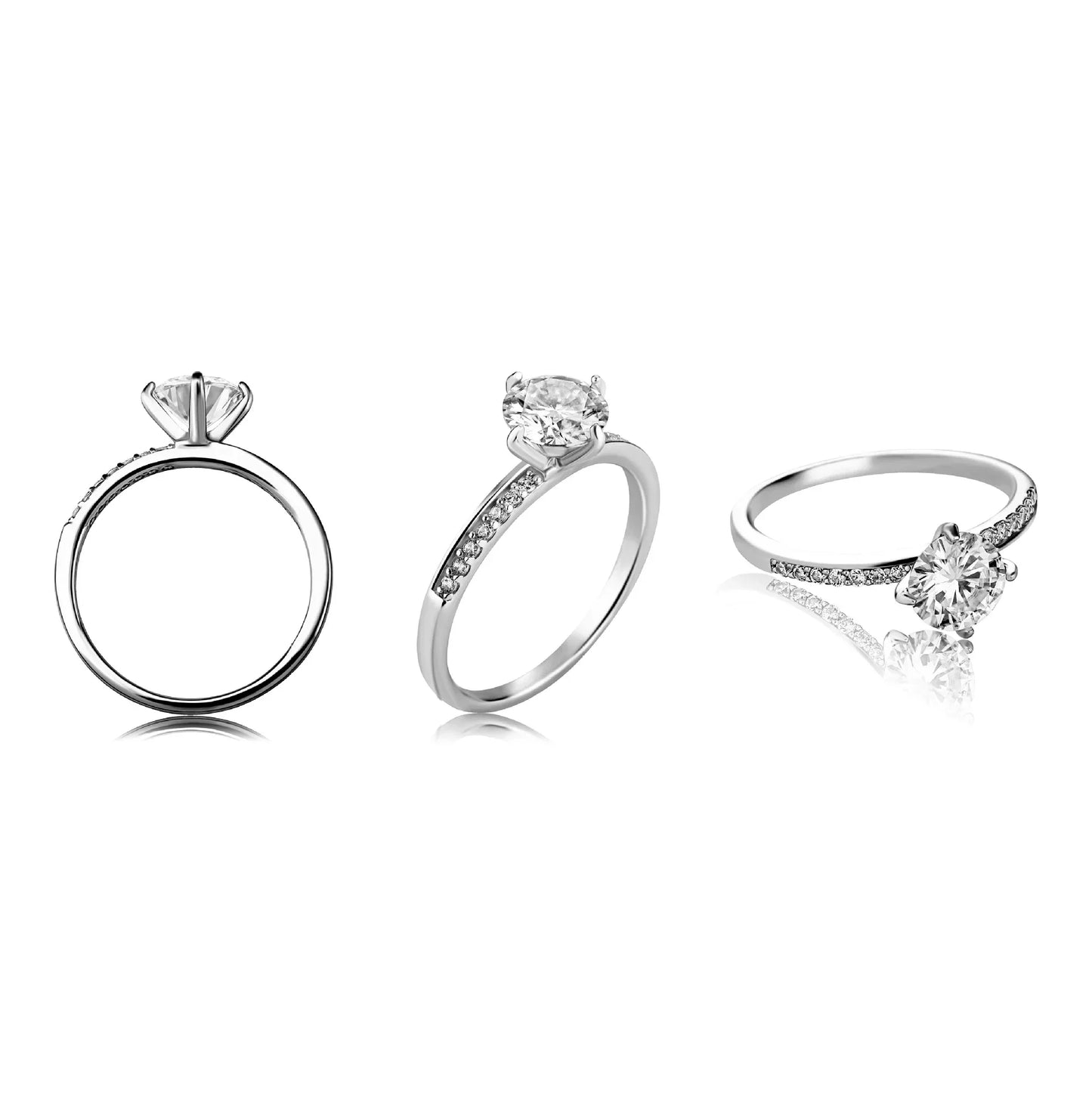 D Color VVS1 Moissanite Ring | S925 Sterling Silver | Caratix