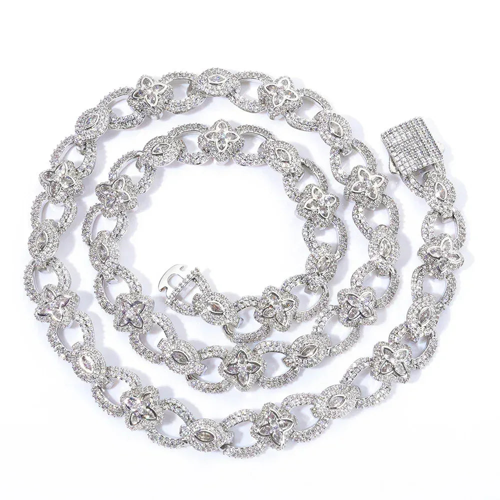 Custom 11mm Infinite 8-Link Necklace | Premium Gold Chain for Rapper | Caratix - CaratixJewelry