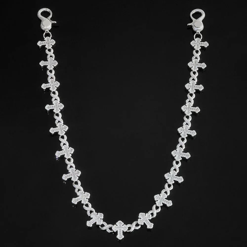 Iced Out Figure 8 Waist Chain Mixed Zircon Rapper Iced Out Chain Style for Women | Caratix Jewelry - CaratixJewelry