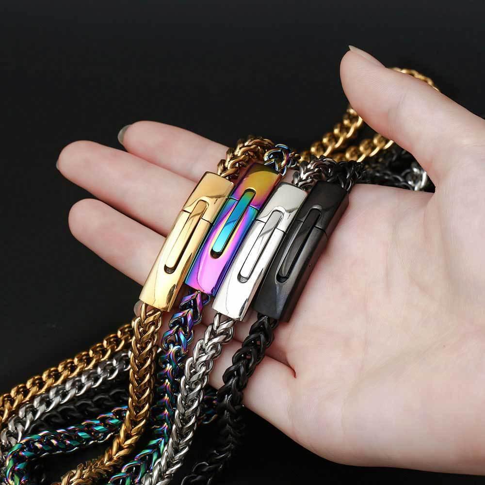 6mm Reversible Link Hip Hop Necklace Rapper Iced Out Chain Style for Men | Caratix Jewelry - CaratixJewelry