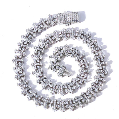 Cross Snowflake Chain Zircon Hip Hop Jewelry Necklace for Men | Caratix Jewelry - CaratixJewelry