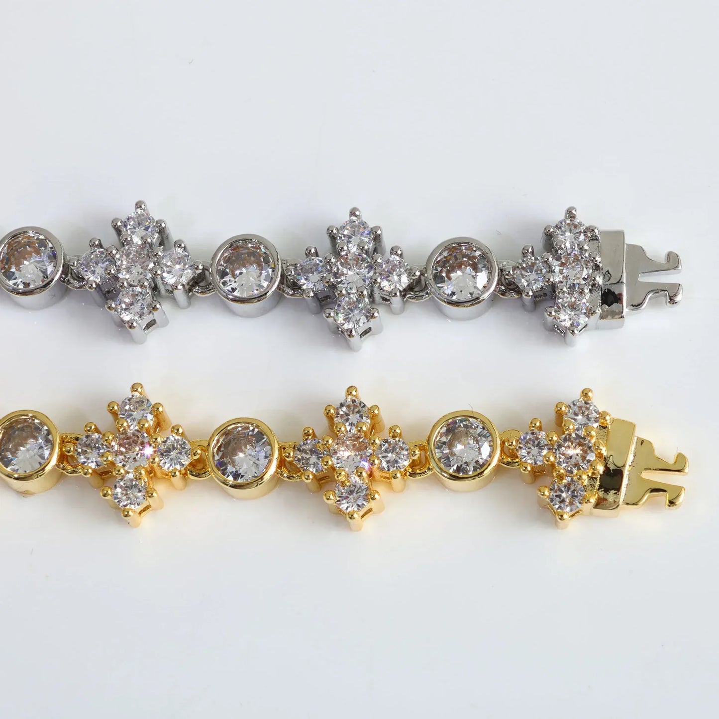 Cross Necklace Beaded Chain Zircon Hip Hop Jewelry for Men | Caratix Jewelry - CaratixJewelry