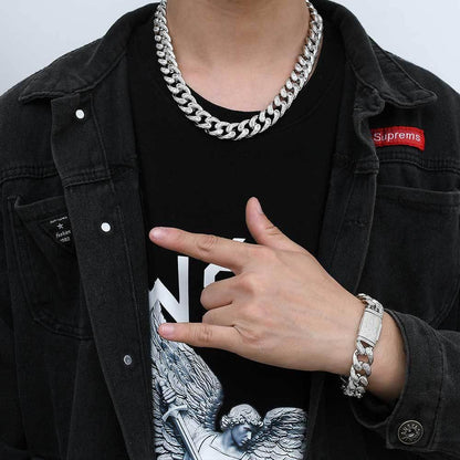 Eye Pendant Necklace Micro Pave Zircon Hip Hop Jewelry - CaratixJewelry