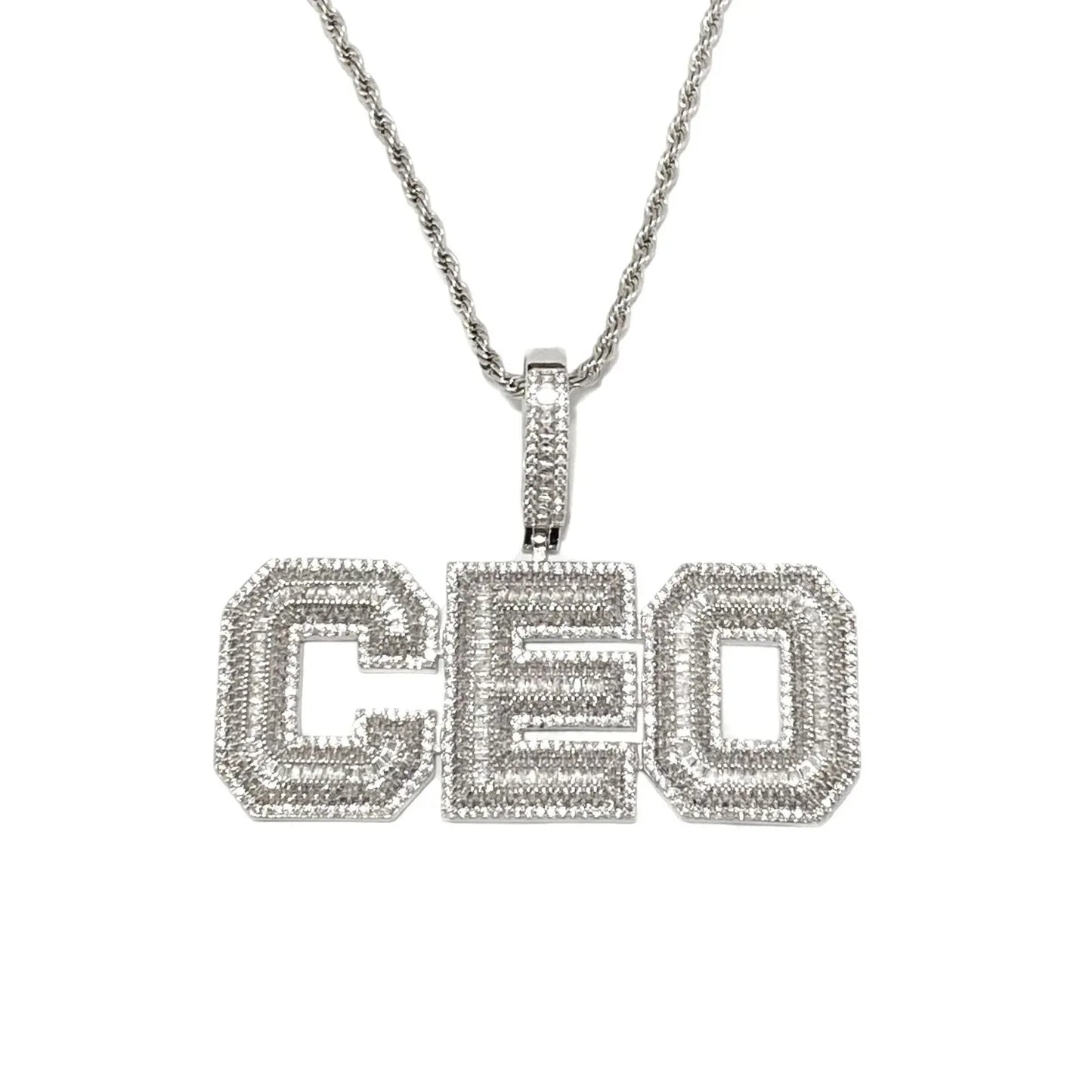 Women's Boss Babe Executive Necklace | Premium Copper CZ Leadership Jewelry - CaratixJewelry
