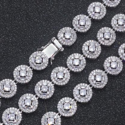 Custom Round & Baguette Mixed-Cut Cluster Bracelet | Elite Bling Jewelry | Caratix - CaratixJewelry