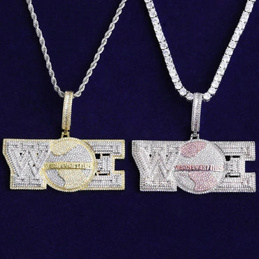 Iced Out "We On Everything" Pendant | Men's Crew Loyalty Necklace - CaratixJewelry