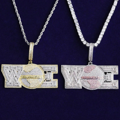 Iced Out "We On Everything" Pendant | Men's Crew Loyalty Necklace - CaratixJewelry