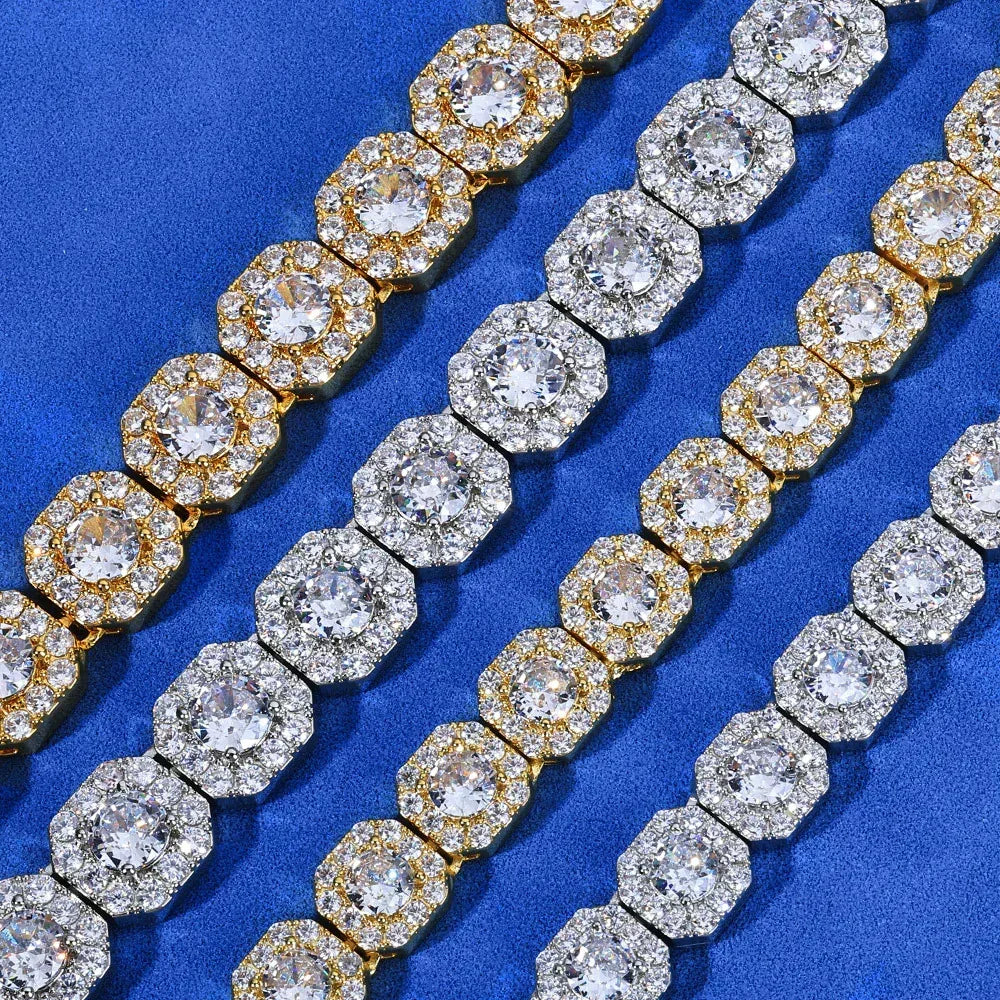Iced Sugar Link Zircon Hip Hop Jewelry Bracelet for Men | Caratix Jewelry - CaratixJewelry