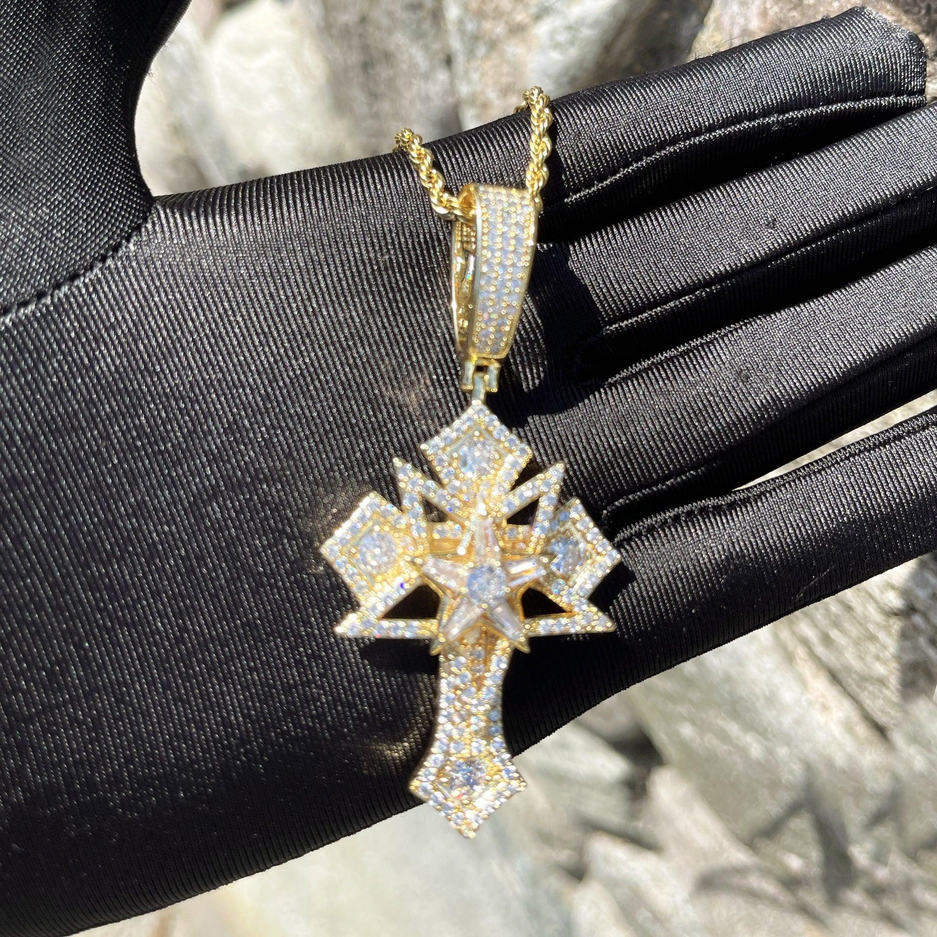 Men's Opium Style Gothic Necklace | Y2K Punk Grunge Jewelry | Caratix - CaratixJewelry