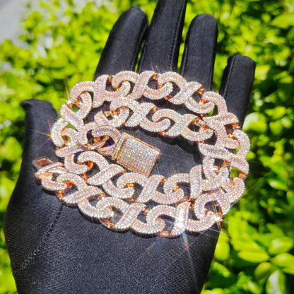 T-Shaped Zircon Necklace with Copper Setting | Unisex Street Style Jewelry – Caratix Jewelry - CaratixJewelry