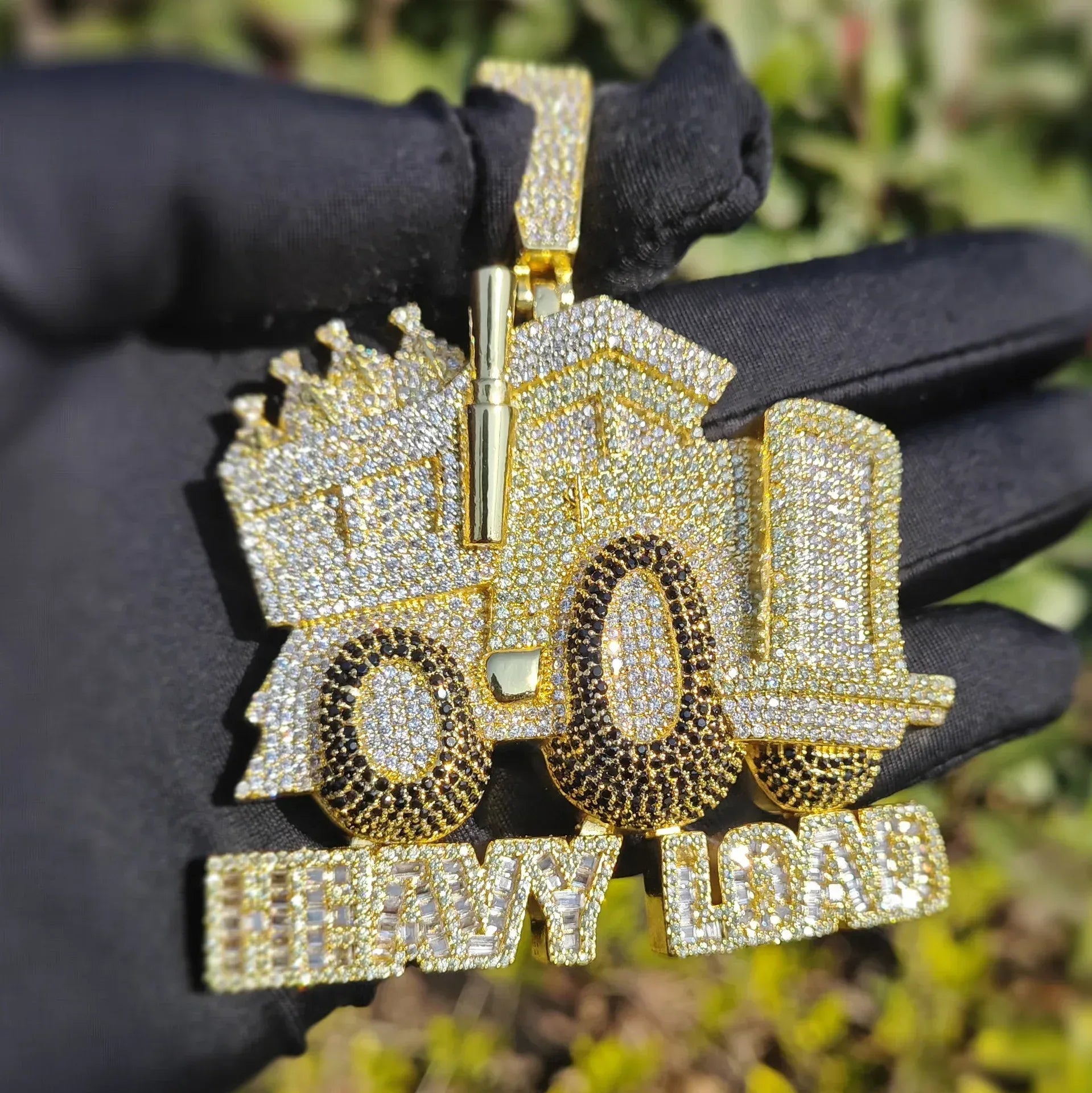 Iced Out Truck Pendant Necklace | CZ Heavy Hip Hop Men’s Streetwear Jewelry - CaratixJewelry