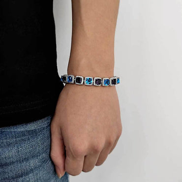 10mm Iced Out Candy Chain Necklace Colorful Rapper Iced Out Chain Style | Caratix Jewelry - CaratixJewelry