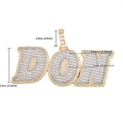 Iced Out Letter Pendant | CZ Hip Hop Personalized Initial Necklace Jewelry - CaratixJewelry