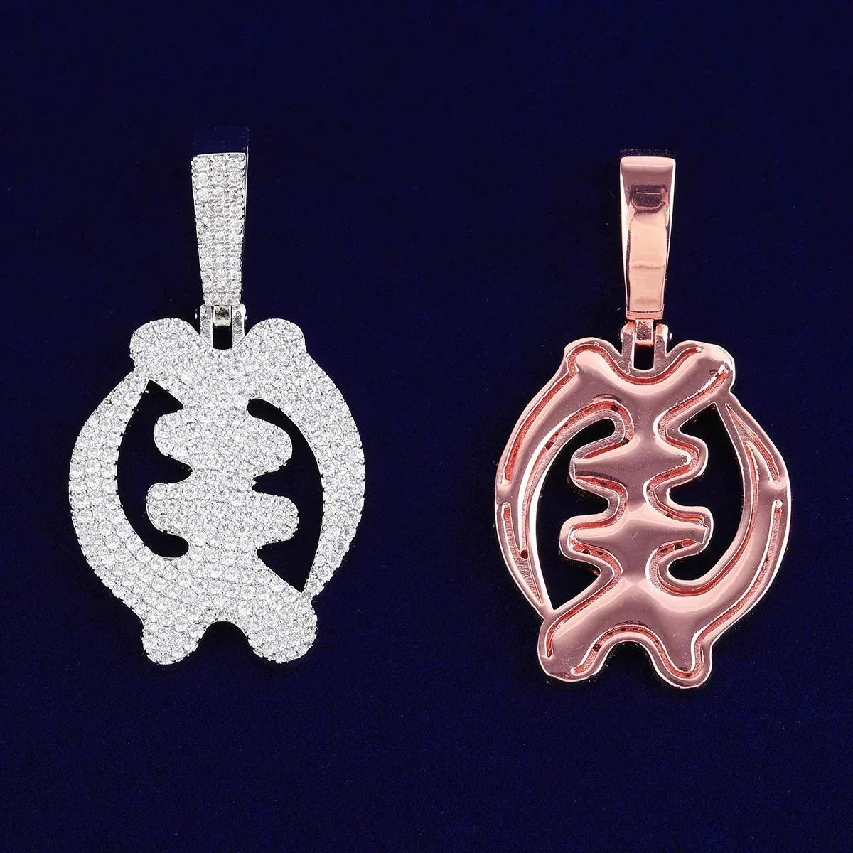 Iced Out Fish Bone Pendant | Women's Y2K Skeleton Necklace | Articulated Moving Fish Charm | Premium Copper CZ Hip Hop Jewelry | Cute & Edgy Bling | Caratix - CaratixJewelry