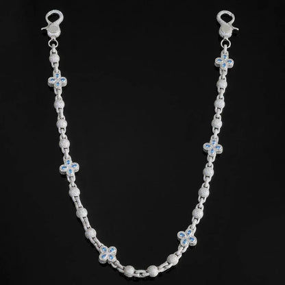 Unisex Full Zircon Clover Ball Chain | Luxury Waist Chain & Pants Link | Iced Out Hip Hop Jewelry | Caratix - CaratixJewelry