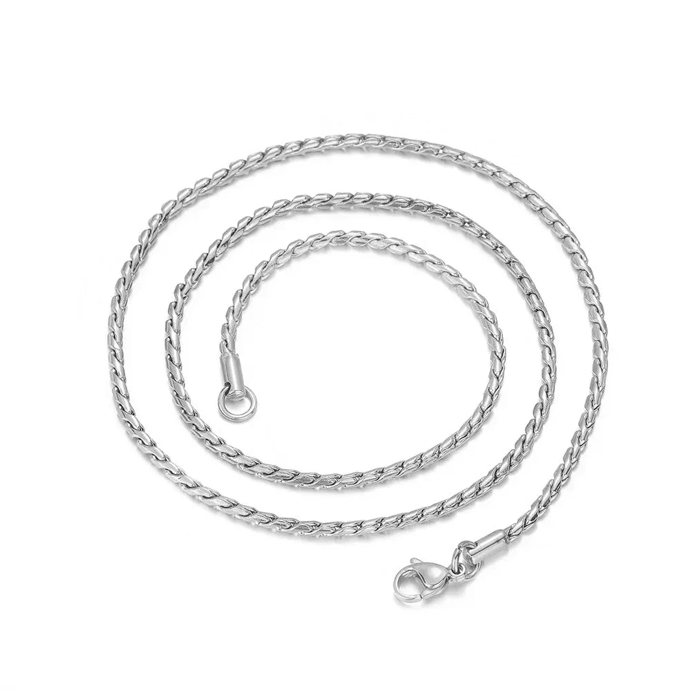 Stainless Steel Snake Chain Minimal Rapper Chain Necklace for Men | Caratix Jewelry - CaratixJewelry