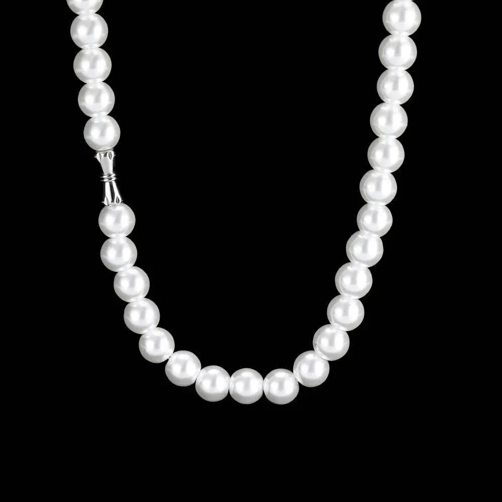 Simple Pearl Necklace for Women | High-End Hip Hop Jewelry | Caratix Jewelry - CaratixJewelry