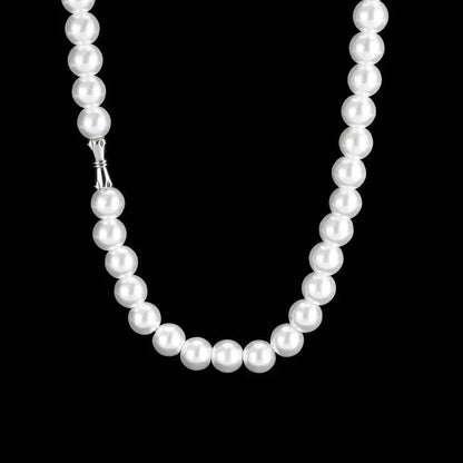 Simple Pearl Necklace for Women | High-End Hip Hop Jewelry | Caratix Jewelry - CaratixJewelry