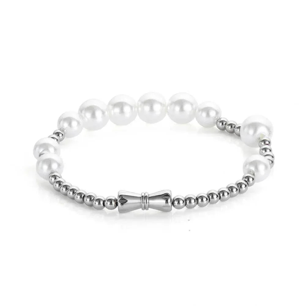 Elegant Pearl Bracelet for Women | Trendy Titanium Steel Hand Jewelry | Caratix Jewelry - CaratixJewelry