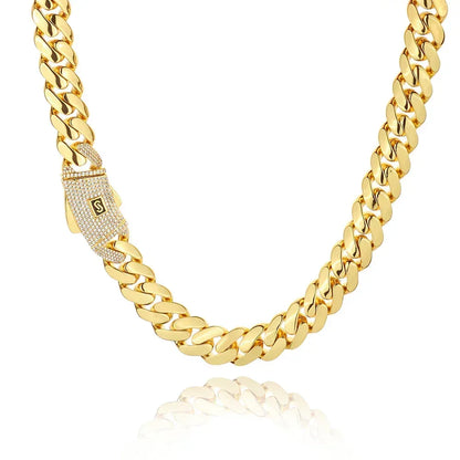 Enamel Moissanite Tennis Chain Necklace – S925 Sterling Silver Luxury Hip Hop Jewelry - CaratixJewelry