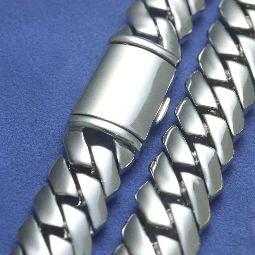 Custom 12mm Polished Cuban Chain Necklace for Men | Trendy Hip Hop Jewelry – Caratix Jewelry - CaratixJewelry