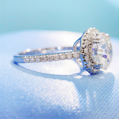 2026 Summer New S925 Silver 3ct Moissanite Ring | 3 Carat D Color VVS1 Solitaire | Caratix