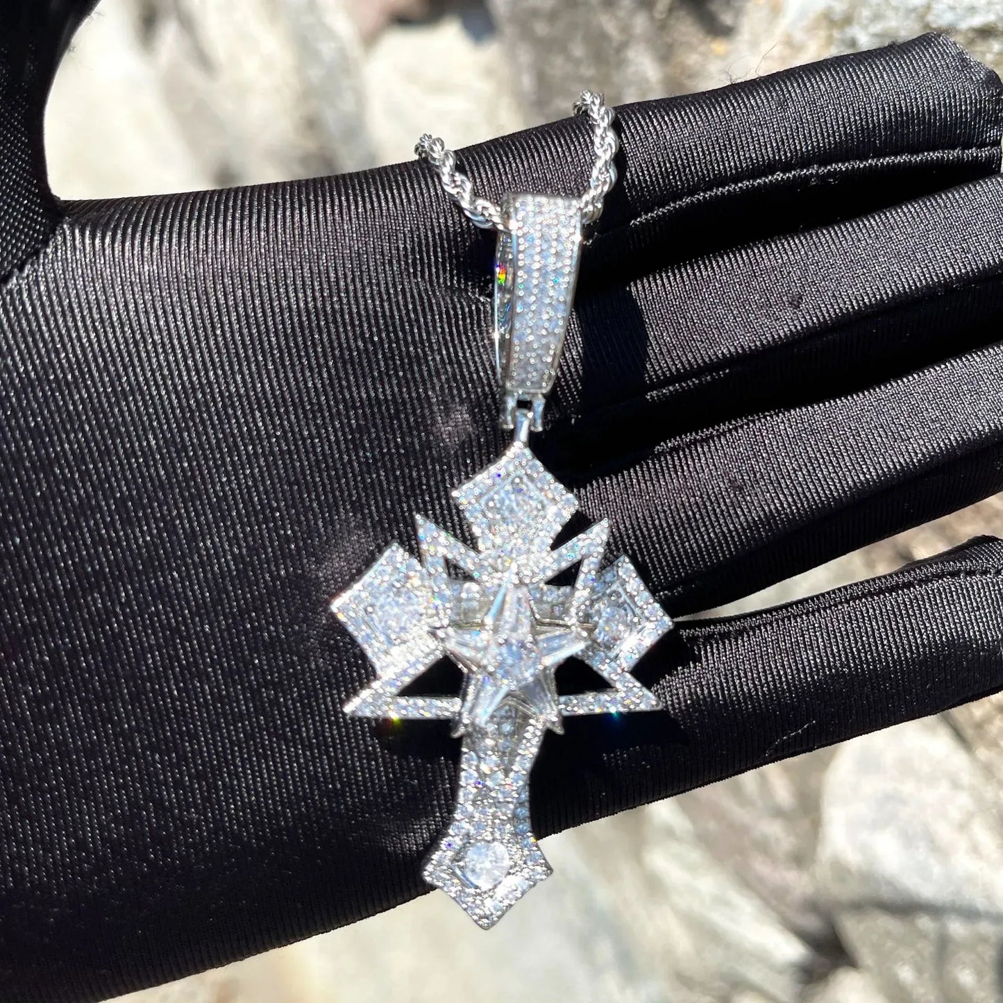 Men's Opium Style Gothic Necklace | Y2K Punk Grunge Jewelry | Caratix - CaratixJewelry