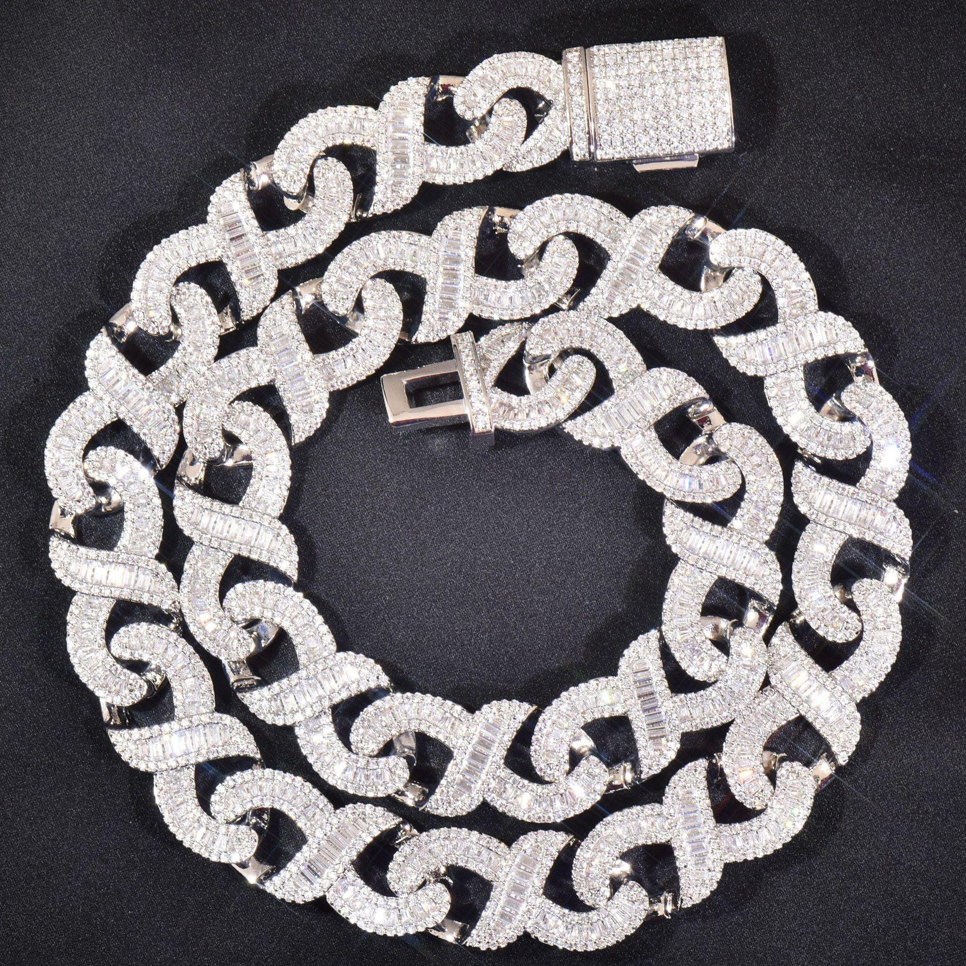 T-Shaped Zircon Necklace with Copper Setting | Unisex Street Style Jewelry – Caratix Jewelry - CaratixJewelry