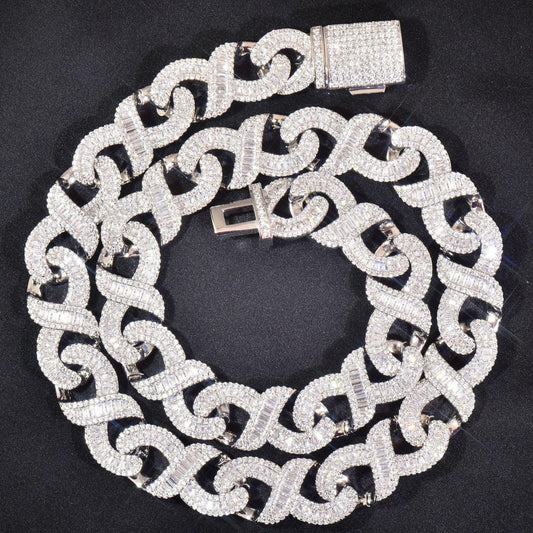 T-Shaped Zircon Necklace with Copper Setting | Unisex Street Style Jewelry – Caratix Jewelry - CaratixJewelry