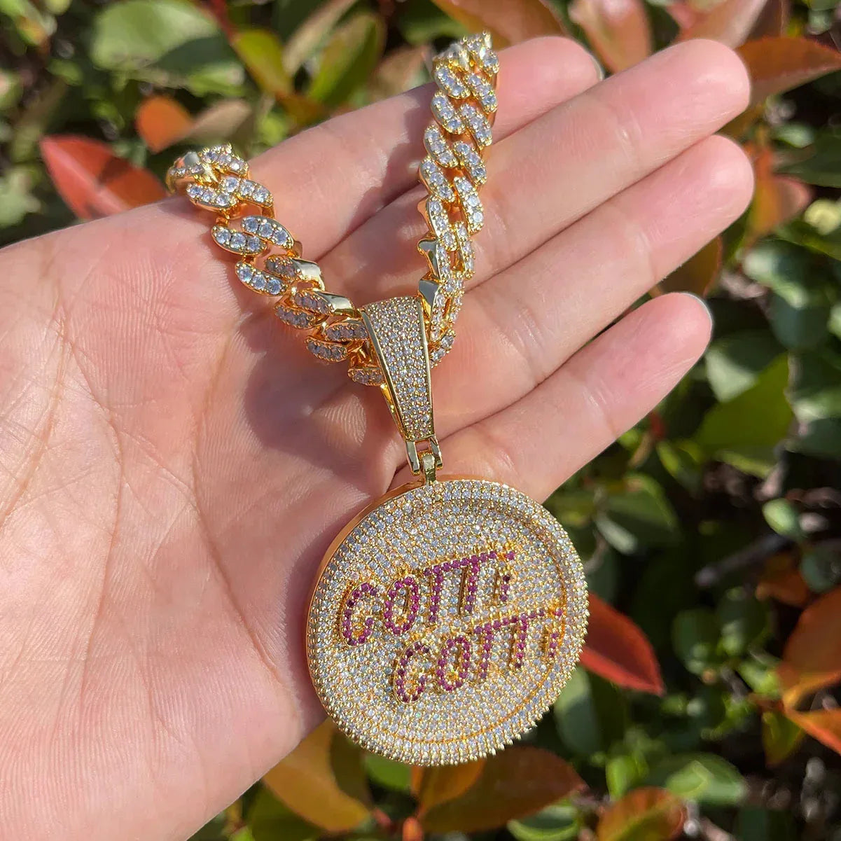 Men's Mob Boss Necklace | Premium Copper CZ Gangster Jewelry - CaratixJewelry