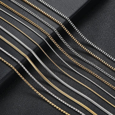 Stainless Steel Snake Chain Necklace Rapper Chain for Men and Women | Caratix Jewelry - CaratixJewelry