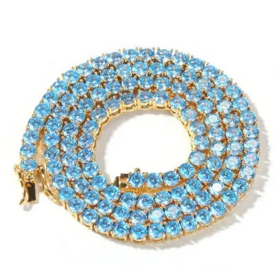Zircon Tennis Chain Necklace for Men Hip Hop Jewelry Rapper Iced Out Chain Style | Caratix Jewelry - CaratixJewelry