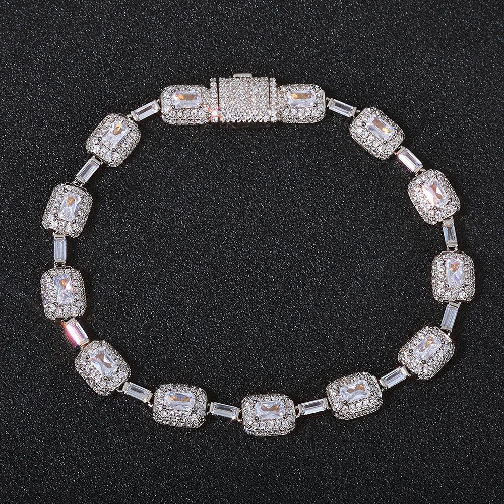 Colorful Gemstone Iced Out Zircon Rapper Chain Jewelry | Caratix Jewelry - CaratixJewelry