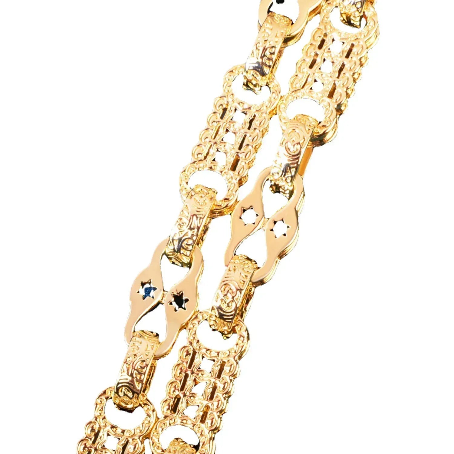 10mm Creative Coin Chain Necklace for Men | Gold Plated - CaratixJewelry