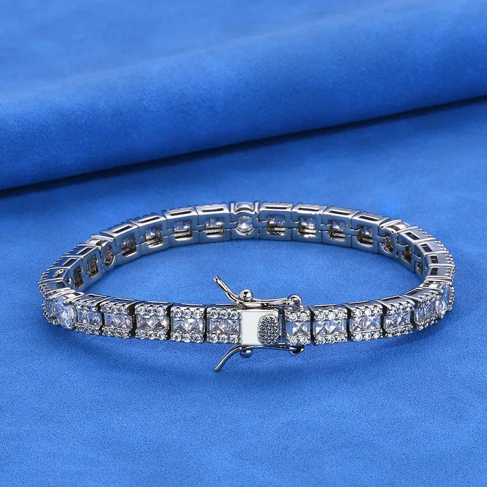 6mm Iced Out Tennis Bracelet Zircon Hip Hop Jewelry for Men | Caratix Jewelry - CaratixJewelry