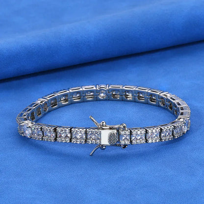 6mm Iced Out Tennis Bracelet Zircon Hip Hop Jewelry for Men | Caratix Jewelry - CaratixJewelry