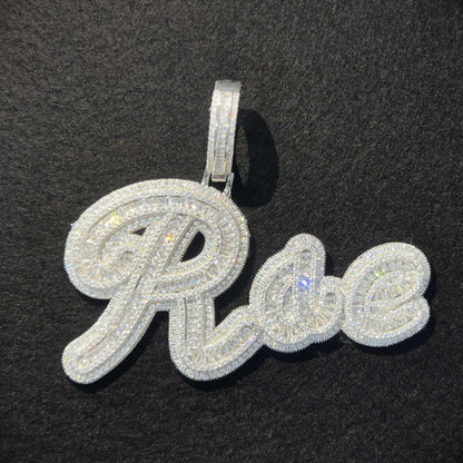 Iced Out Letter Pendant | Hip Hop CZ Alphabet Custom Necklace for Men & Women - CaratixJewelry