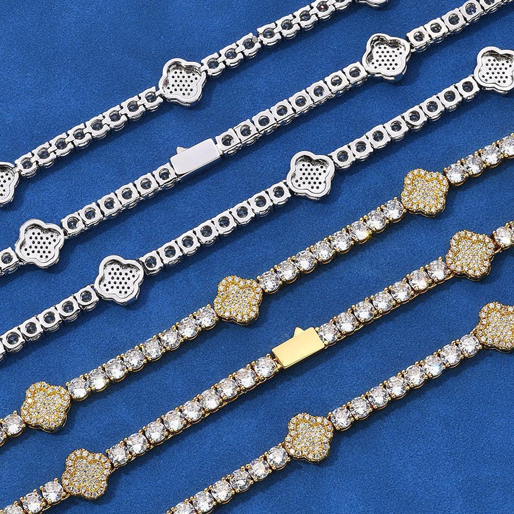 Custom Zircon Tennis Chain Necklace Bracelet Hip Hop Jewelry for Men | Caratix Jewelry - CaratixJewelry