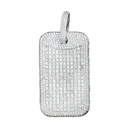 Luxury Heavy Design Iced Out Square Pendant for Men | Niche Creative Hip Hop Rapper Necklace | Full CZ Zircon Block Bling | Senior Sense Jewelry | Caratix - CaratixJewelry