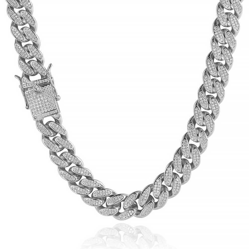 Custom 12mm Double-Row Iced Out Gold Chain Style for Rapper | Necklace & Bracelet | Caratix - CaratixJewelry