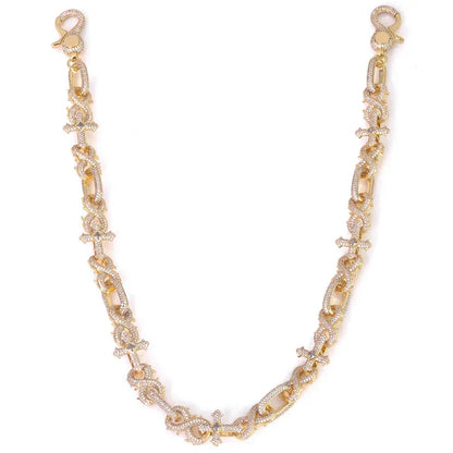 Zircon Cross Figure 8 Hip Hop Bling Waist Chain for Women | Caratix Jewelry - CaratixJewelry