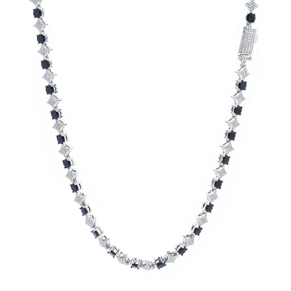 Custom 6mm 18K Gold Moissanite Star Chain | Men's High-End Hip Hop Bling | Caratix - CaratixJewelry